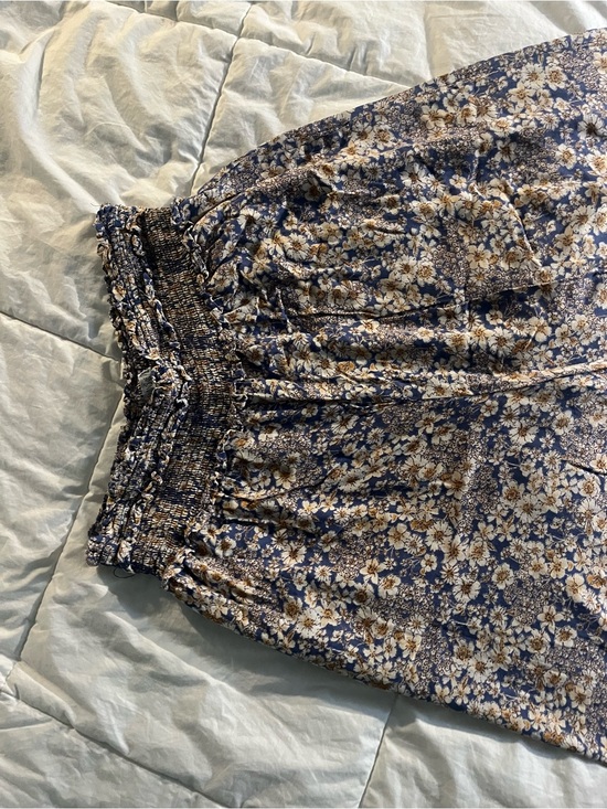 Patrons of Peace Pants - Patrons of Peace Blue Floral Wide Leg Pants